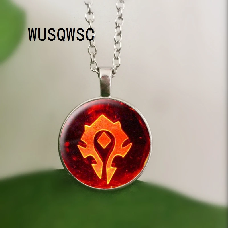 Wusqwsc Лидер продаж! WOW World Of Warcraft Horde воротник цепочка с бейджем высокое качество