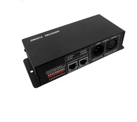 LN DMXTCON 4CH LV dc 12 24v Подключите dmx модуль с консолью для достижения затемнения или