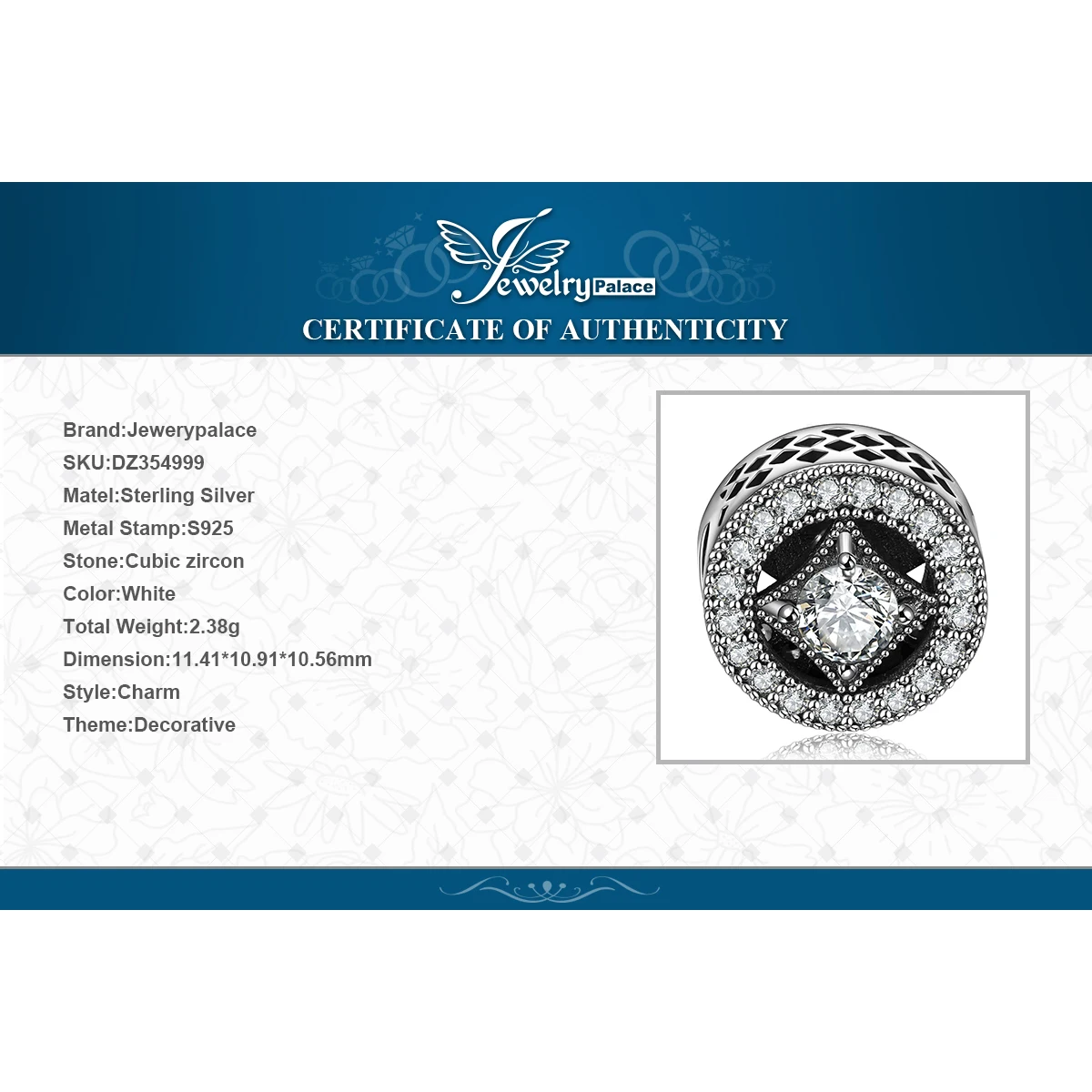 Jewelrypalace Звездное Приглашения жемчужный браслет 925 серебро