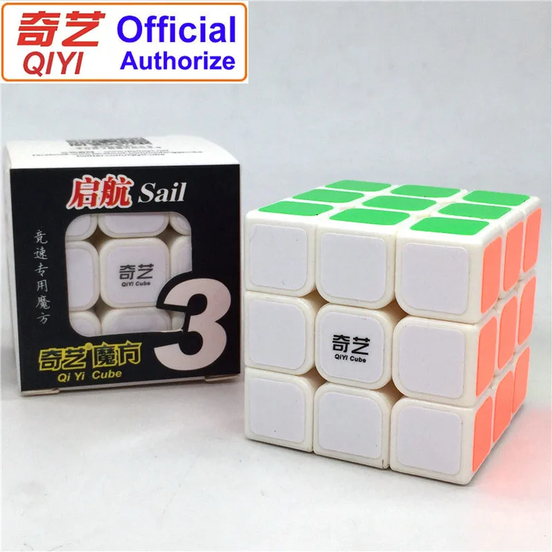QIYI Sticker 5.6CM MOYU 3x3x3 магический куб из ПВХ наклейка вращающийся Гладкий скоростной куб Классические игрушки для детей обучающая головоломка Cubo Magico MF3SET - Цвет: QIYI Sticker 5.6CM