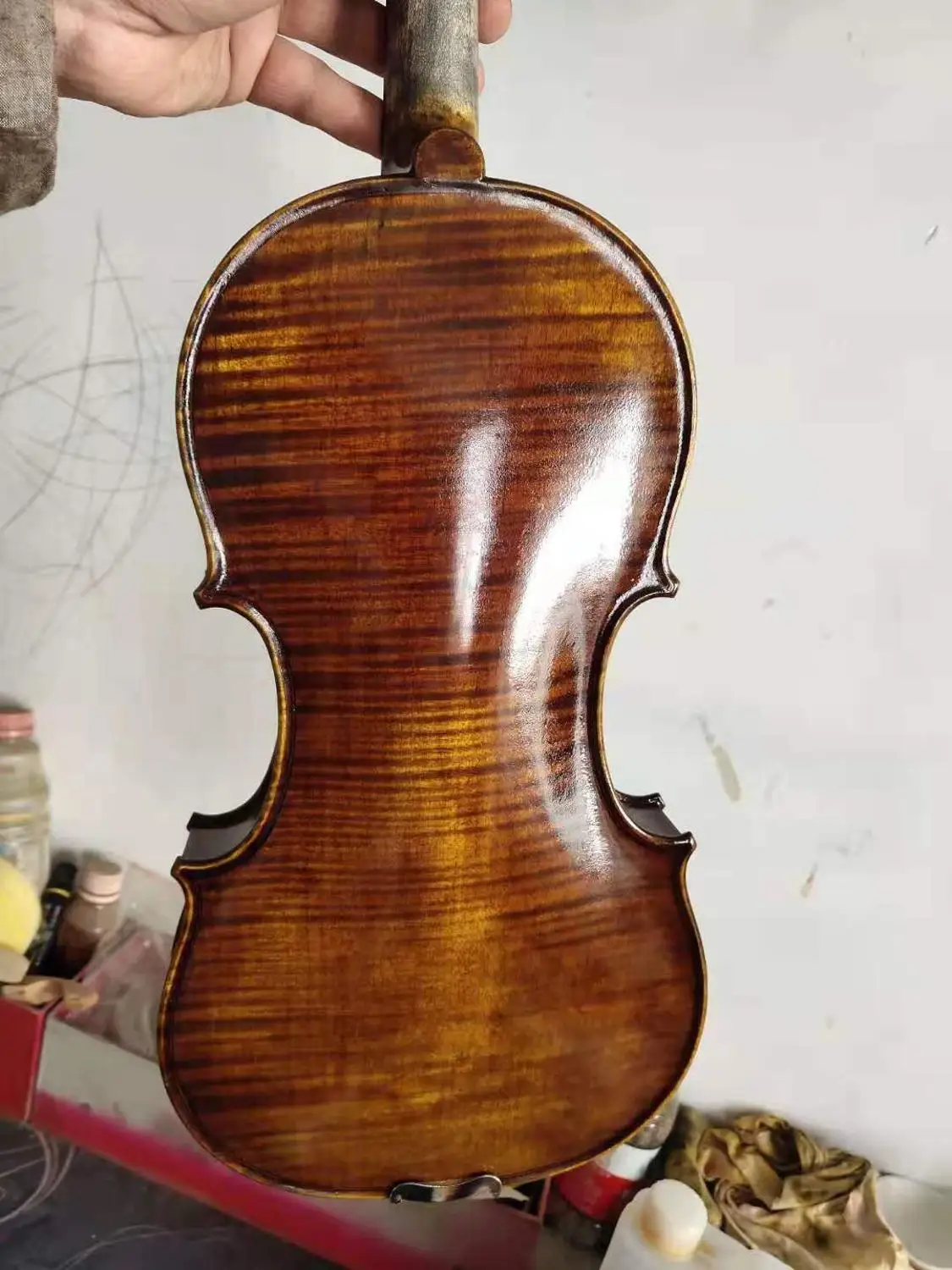 Мастер Скрипки 4/4 модель Amati старый стиль одна часть спины Скрипки|Скрипка| |