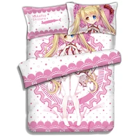 japanese anime rewrite nakatsu shizuru bedding sheet bedding sets bedcover pillow case 4pcs
