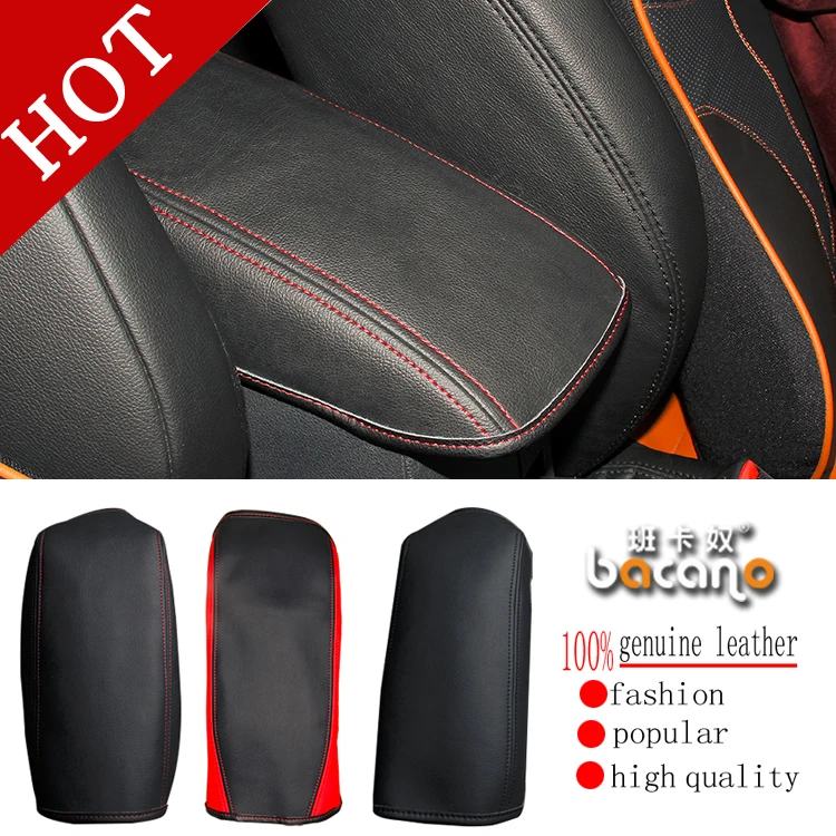 

Free Shipping Genuine Leather Armrest Console Pad Cover Cushion Support Box Armrest Top Mat Liner FOR escort FUCOS