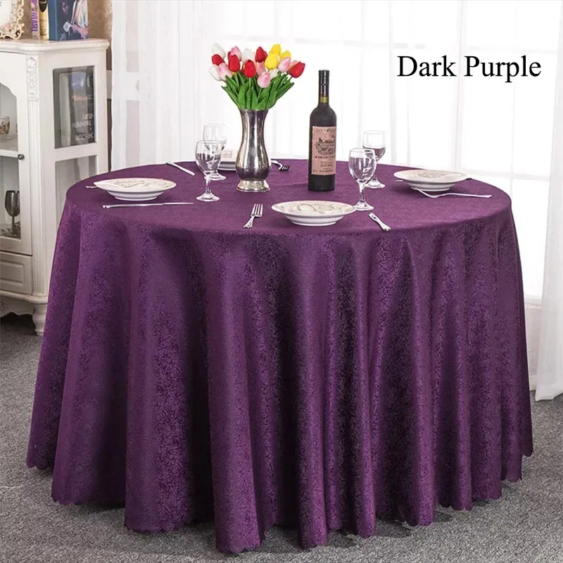 Dark Purple 10 шт. Круглая Вязаная скатерть стол с квадратной крышкой стул для свадьбы Декоративная скатерть овальный стол постельное белье на открытом воздухе - Цвет: Dark Purple
