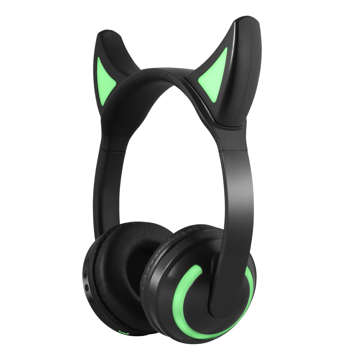 devil ears Bluetooth наушники Беспроводной наушники игровая гарнитура с кошачьими ушками мигающие светящиеся с светодиодный светильник для отдыха в ночном клубе, для мальчиков наушники для телефона - Цвет: devil ears