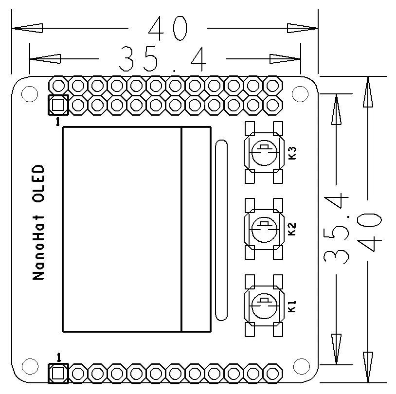 RealQvol Friendlyarm NanoHat OLED 0.96 128*64