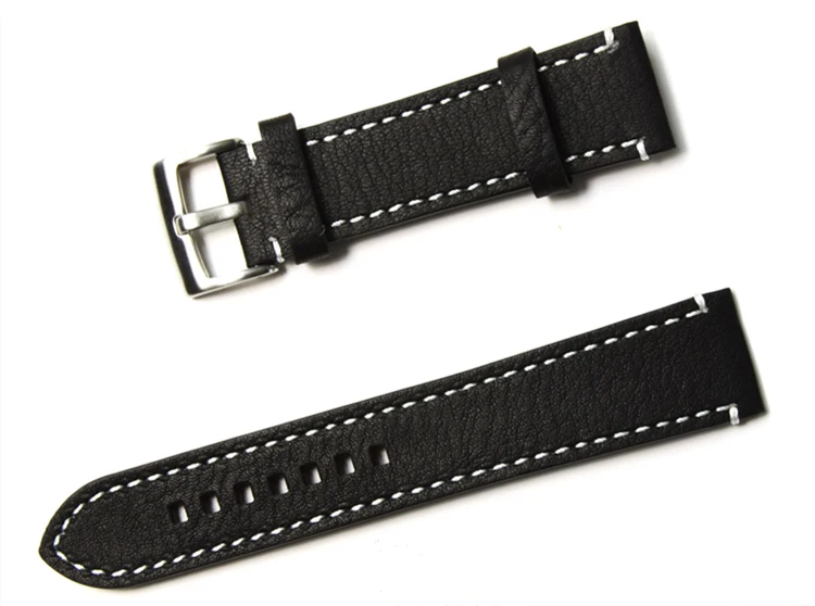Новый кожаный ремешок для часов 18 мм 19 20 21 22 23 коричневый Omega Tissot Seiko Casio Пряжка из