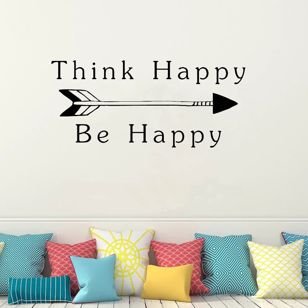 Художественный домашний декор Think Happy Be настенные украшения художественные