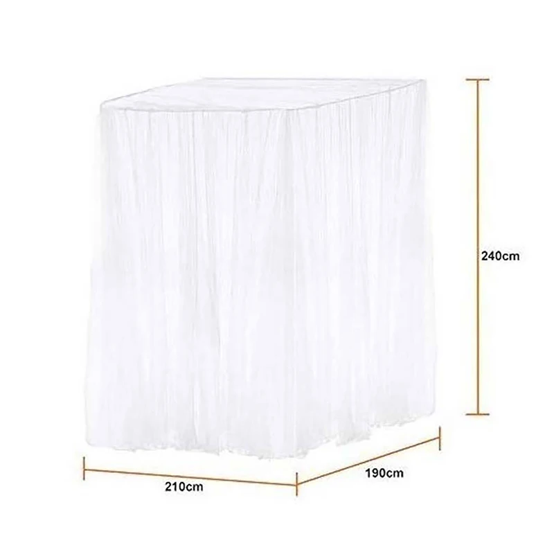 

Bedside Mosquito Net Elegant Canopy Mosquito Net 2 Bed Mosquito Repellent Tent Insect Reject 4 Corners Marriage Holiday-White