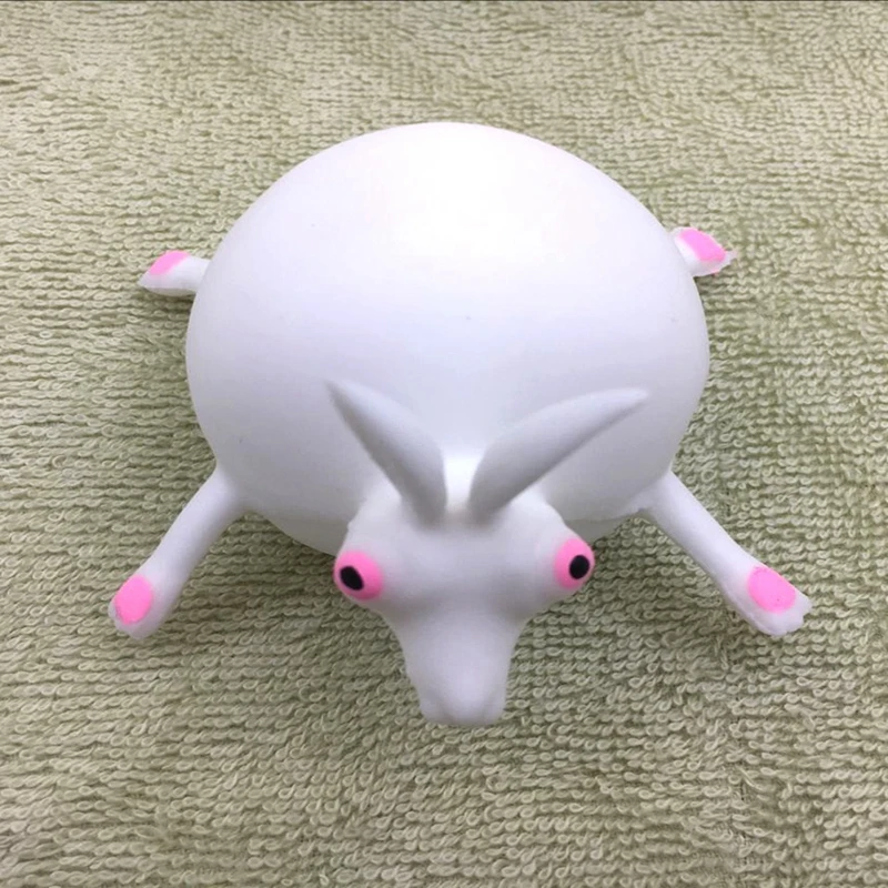 TOY148-03 Забавный шарик игрушки антистресс выдувание животных Бегемот слон буйвола фигурки надувные мультфильм животных пузырь шар случайный цвет - Цвет: TOY148-03