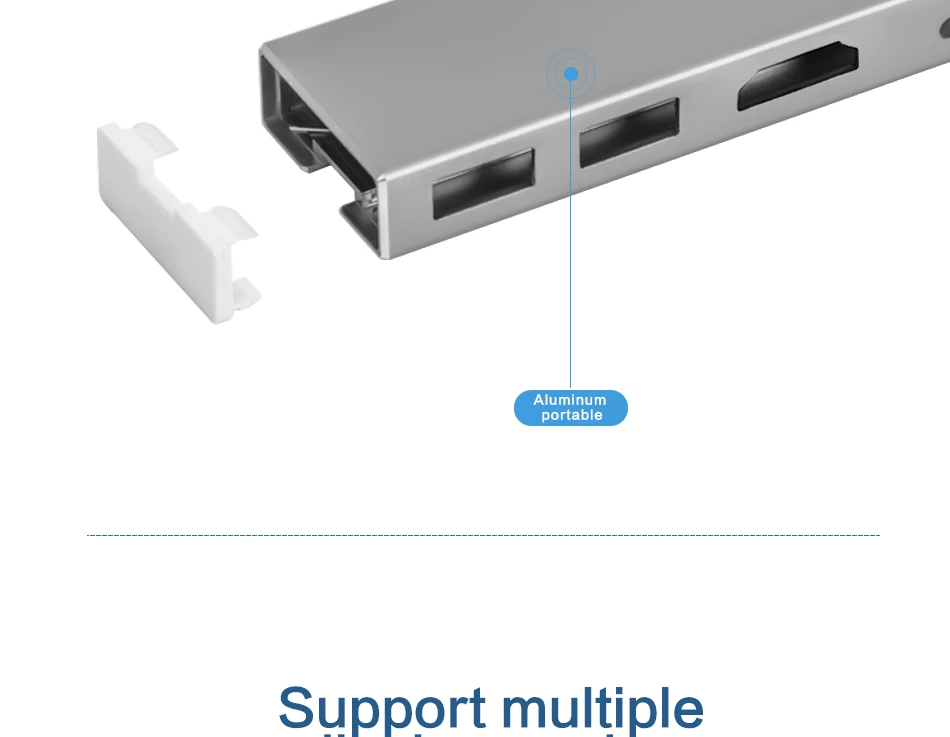 Usb c концентратор thunderbolt 3 док-станция usb3.1 тип-c к hdmi 4k Кабель-адаптер для macbook pro 1" DELL XPS ASUS