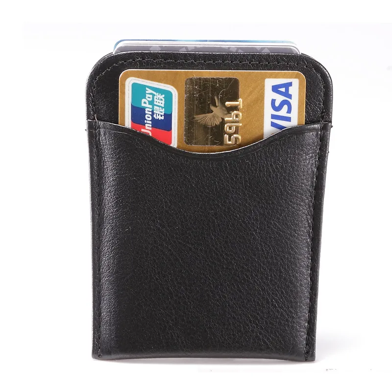 Модный новый мужской кошелек из натуральной кожи с RFID деловой Повседневный