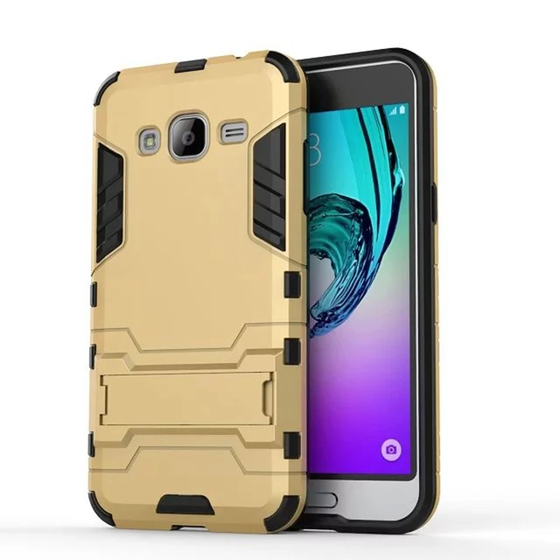 Чехол для Samsung Galaxy J5 2016 J500 J510 с подставкой Silm Hybrid Duty бронезащитный экран чехол TPU PC
