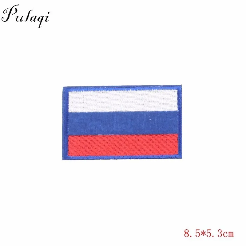 Pulaqi флаг страны Великобритания США Россия Япония железные нашивки для одежды сумки нарукавная повязка вышитые наклейки на DIY Аксессуары декор F