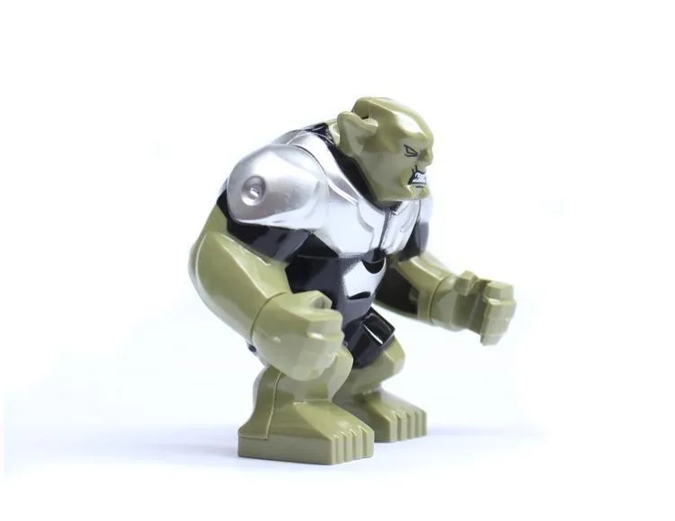 Decool Супер Герои Мстители черный зеленый Биг Гоблин миньфиг Халк Сборка DIY модель