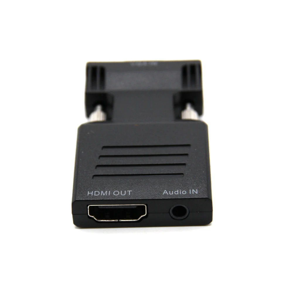 Конвертер VGA HDMI совместимый с аудио Full HD видеовыходом 1080P для ПК ноутбука