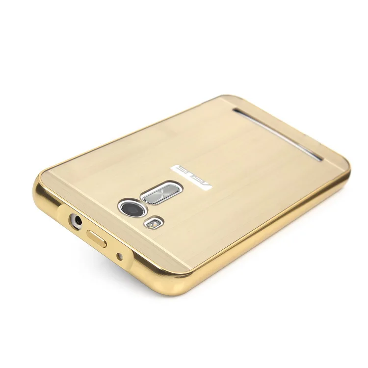 Zenfone Go ТВ ZB551K случае покрытие матового металла Алюминий бампер + PC акрил 2 в 1