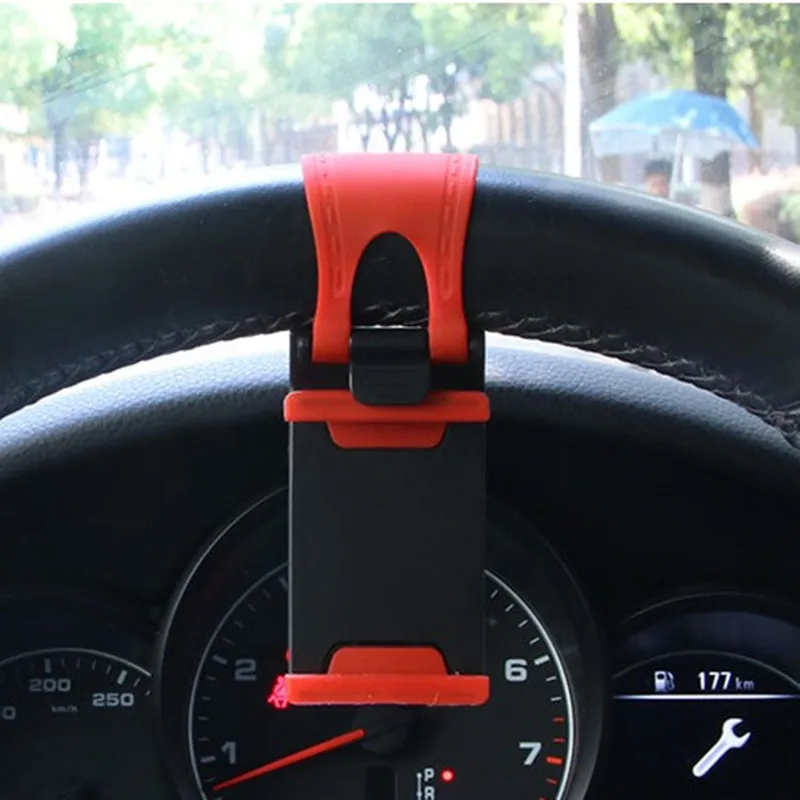 Universal Car Steering Wheel Clip Mount Holder for iPhone 8 7 7Plus 6 6s Samsung Xiaomi Huawei Mobile Phone GPS | Автомобили и