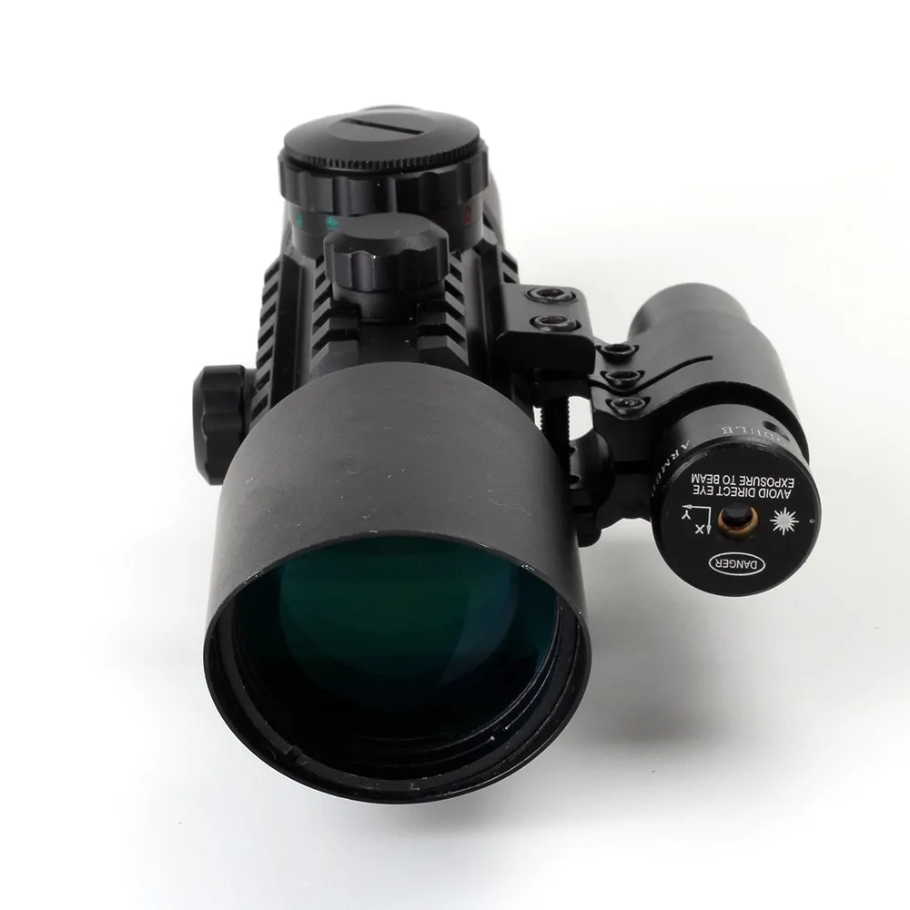 KANDAR M9 3 10x42 Tri Rail тактический оптический прицел красный зеленый свет мил точка