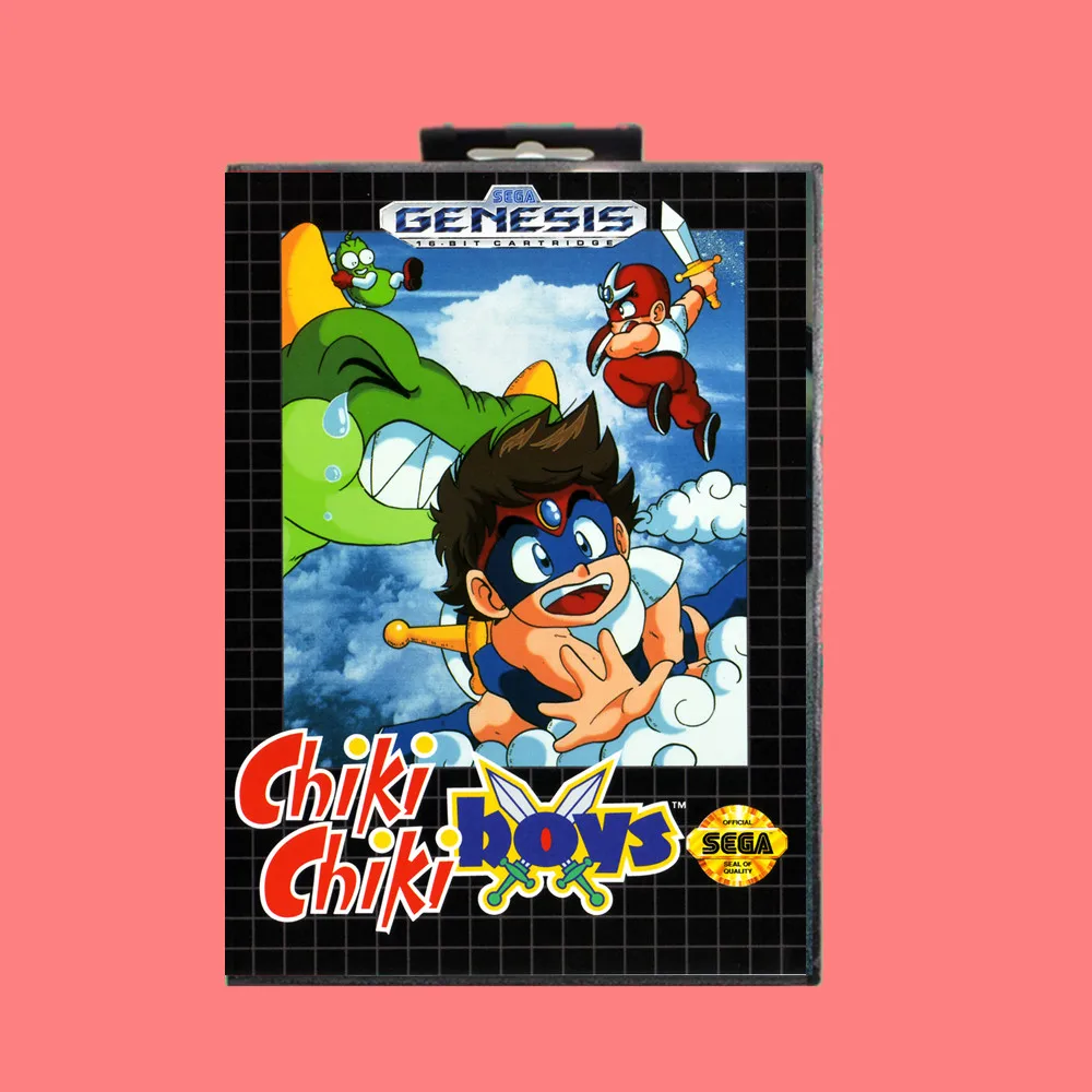 Игровая карта Chiki chiki boys 16 бит MD в комплект входит Розничная коробка для Sega Genesis и