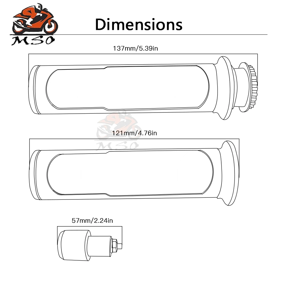 Мотоцикл 22 мм 7/8 &quotРуль Ручка бар ручки конец для yamaha nmax 155 yz125 xmax 300 honda nc750x cb750 msx x adv