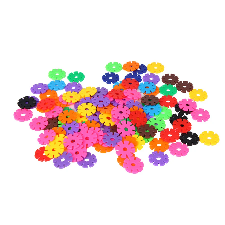 100 шт. Детский конструктор снежинки|building toys|assembly toytoys blocks |