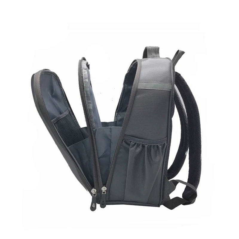 Детские школьные ранцы для мальчиков серый нейлоновый ортопедический рюкзак с