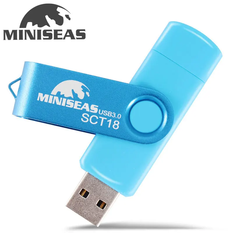 Новый Usb 3 0 Miniseas OTG USB флэш накопитель для смартфона/планшета/ПК 8 ГБ 16 32 64 Гб 128