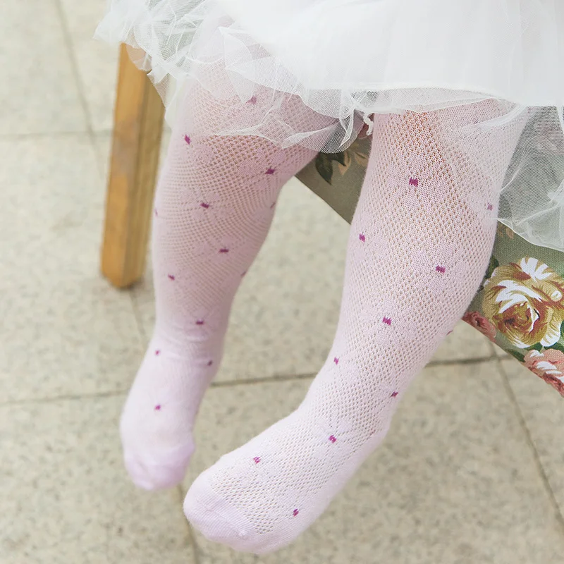Summer Lovely Baby Girl Tights Newborns Toddler Infant Thin Pantyhose Sunflower Dot Breathable Stocking 0 to 5Y | Мать и ребенок