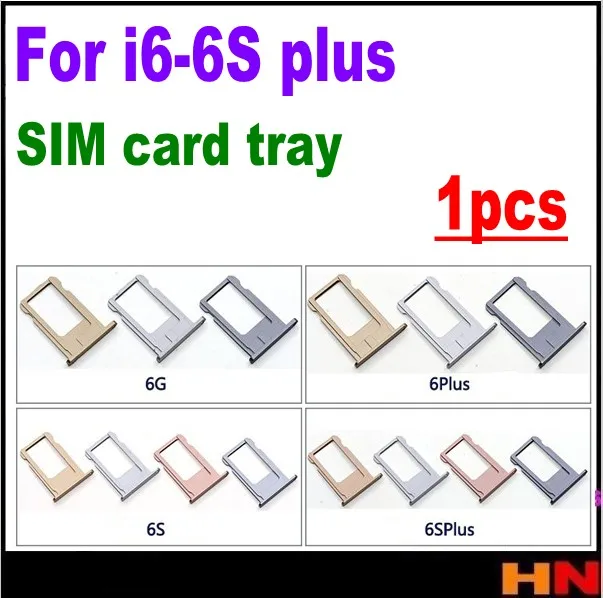 1 шт. лоток для Sim карты Iphone 6 6P 6s 6sp Plus 5 дюймов серебристый/серый/Золотой держатель