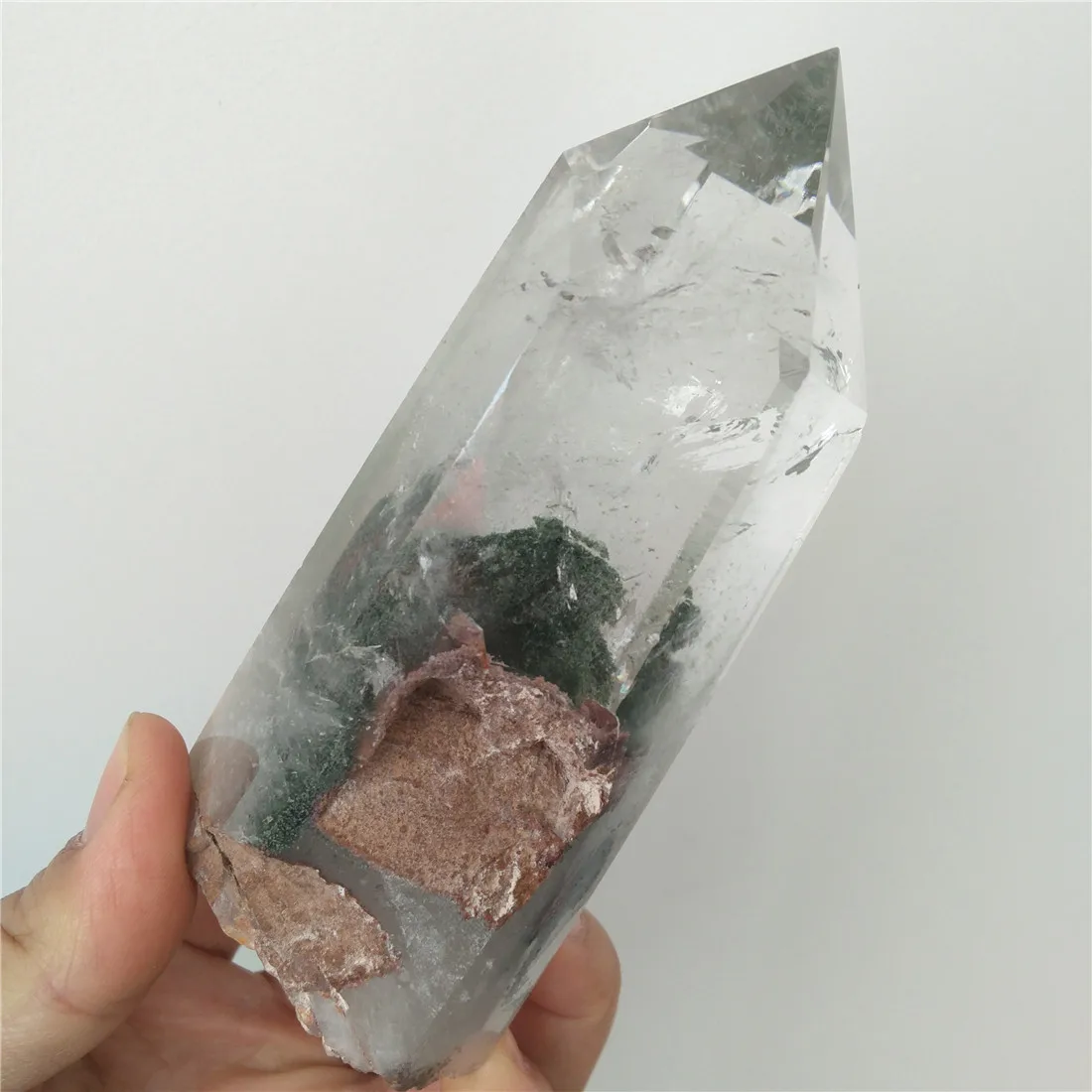 Фантомный Кристалл камни призрак кристаллы Wicca Cristal Islande Пьер Naturelle crestaux целебное украшение для дома Натуральный 315 г