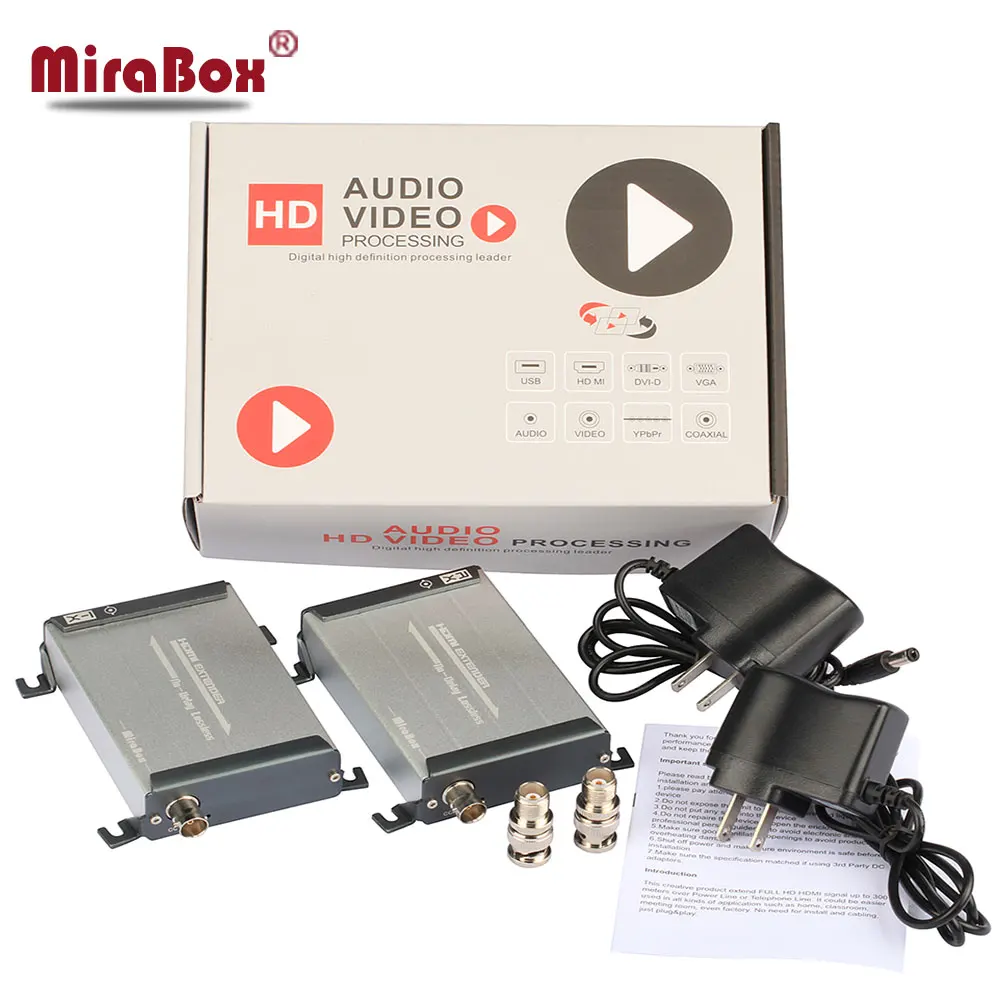 MiraBox hdmi Овер коаксиальный с TNC верхней поддержкой 1080 p A/V без потерь и задержки