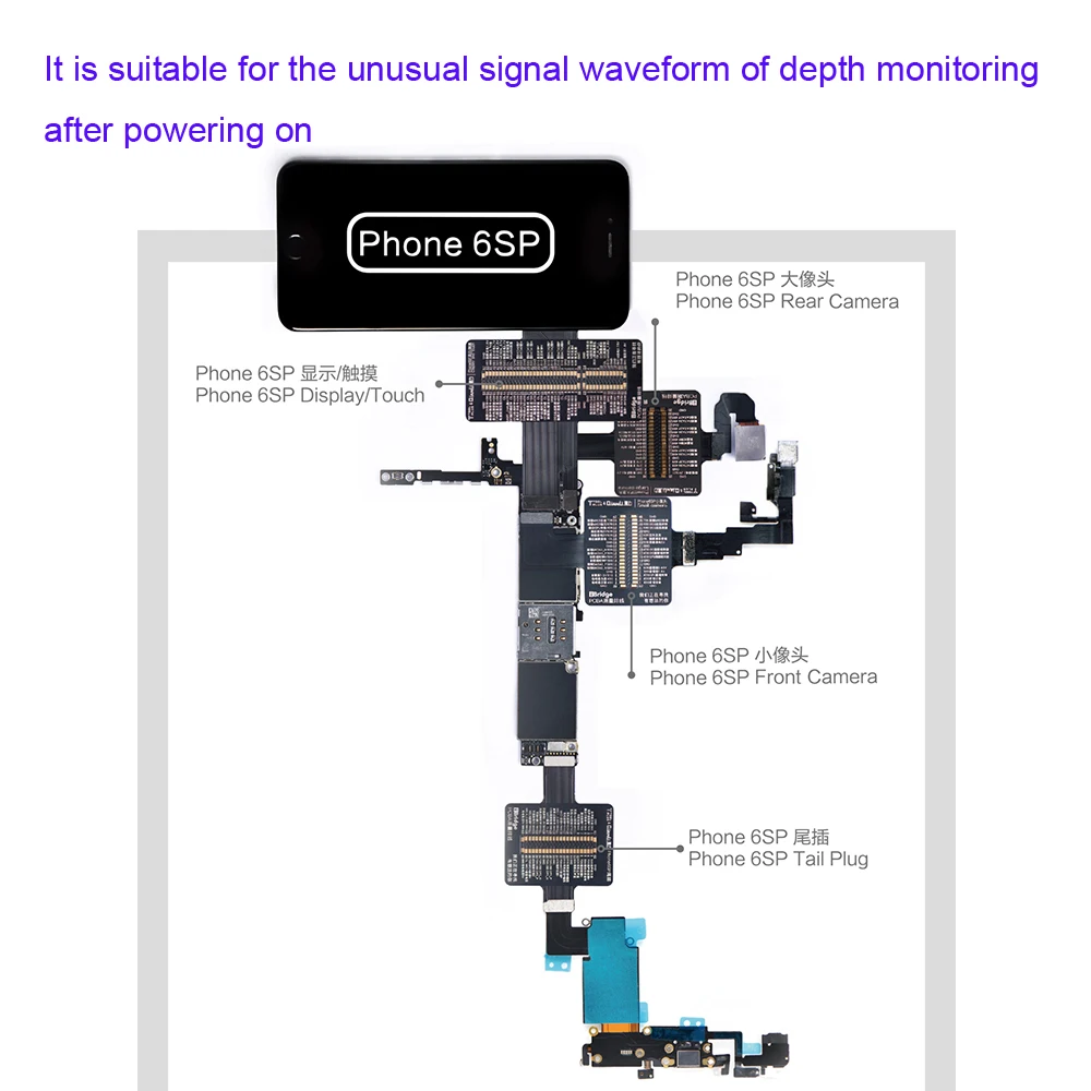 Qianli iBridge Mainboard Testing Flex Cable for iPhone X 8 8Plus 6 6P 6S 6SP 7 7P Camera Display Touch Speaker Microphone Testin |