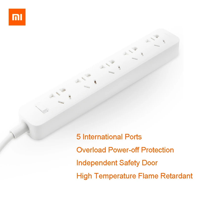 Xiaomi 5 розеток умный дом электронный блок питания розетка стандартный разъем интерфейс расширение США Великобритания AU ЕС вилка
