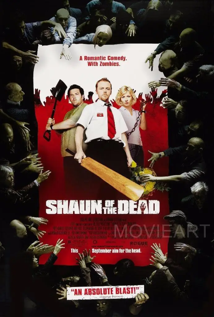 Шелковый плакат SHAUN OF THE DEAD настенная живопись 24x36inch|Рисование и каллиграфия| |