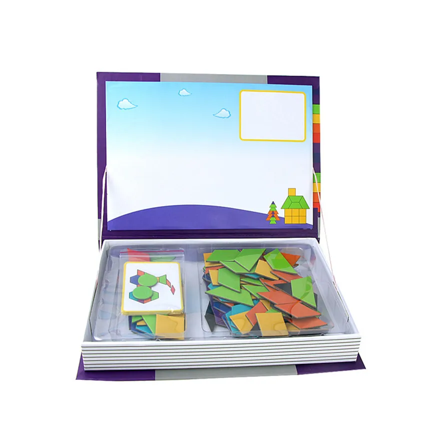 Детские Магнитные Головоломки Magnetibook Crazy Face принцесса головоломка Рождественский подарок развивающие игрушки для детей Монтессори головоломки игрушки
