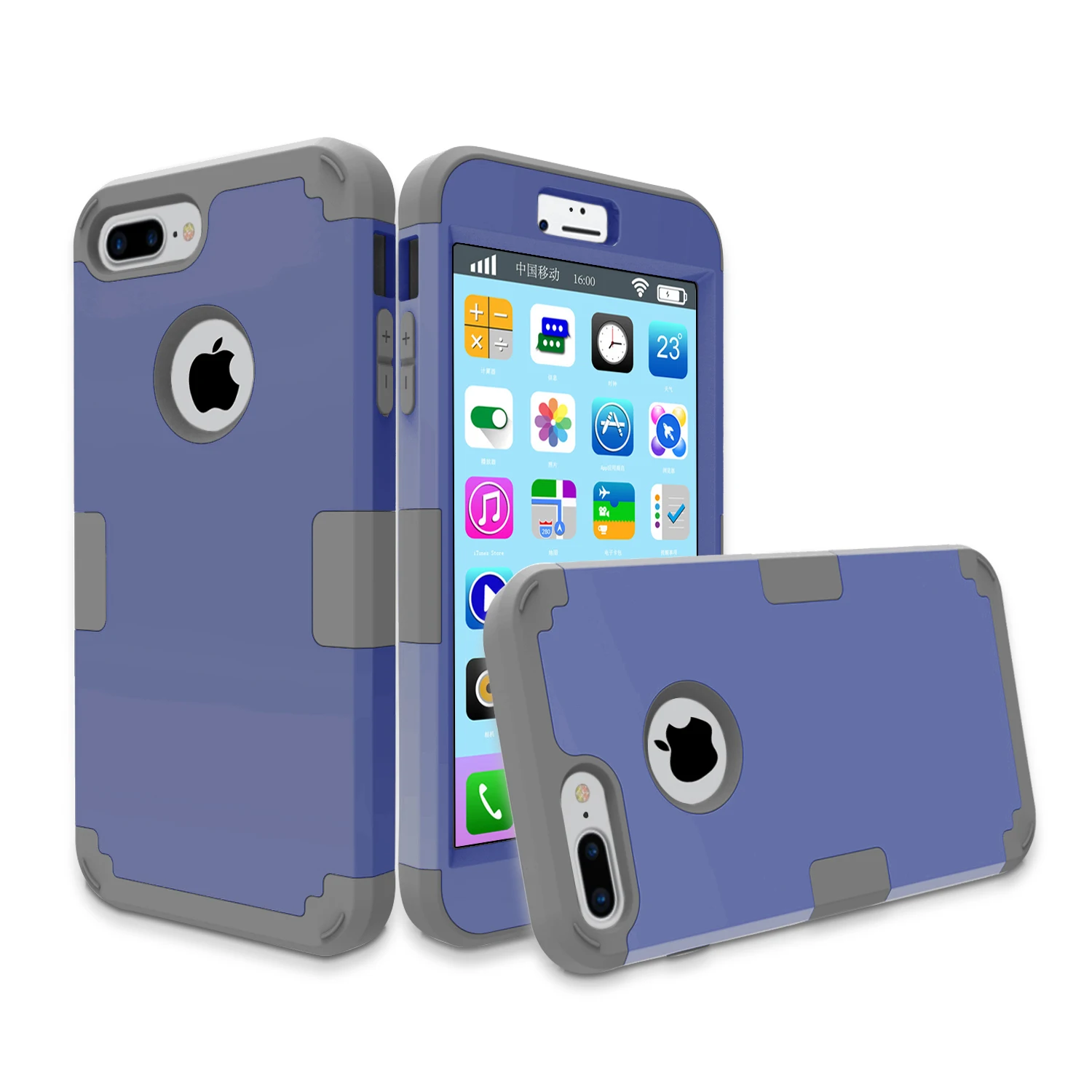 For iphone7 / plus armor case Hybrid Hard &amp Silicone Shock Proof cell Phone Case iPhone 7/ 7 Plus Shell Cover Multi-colors |