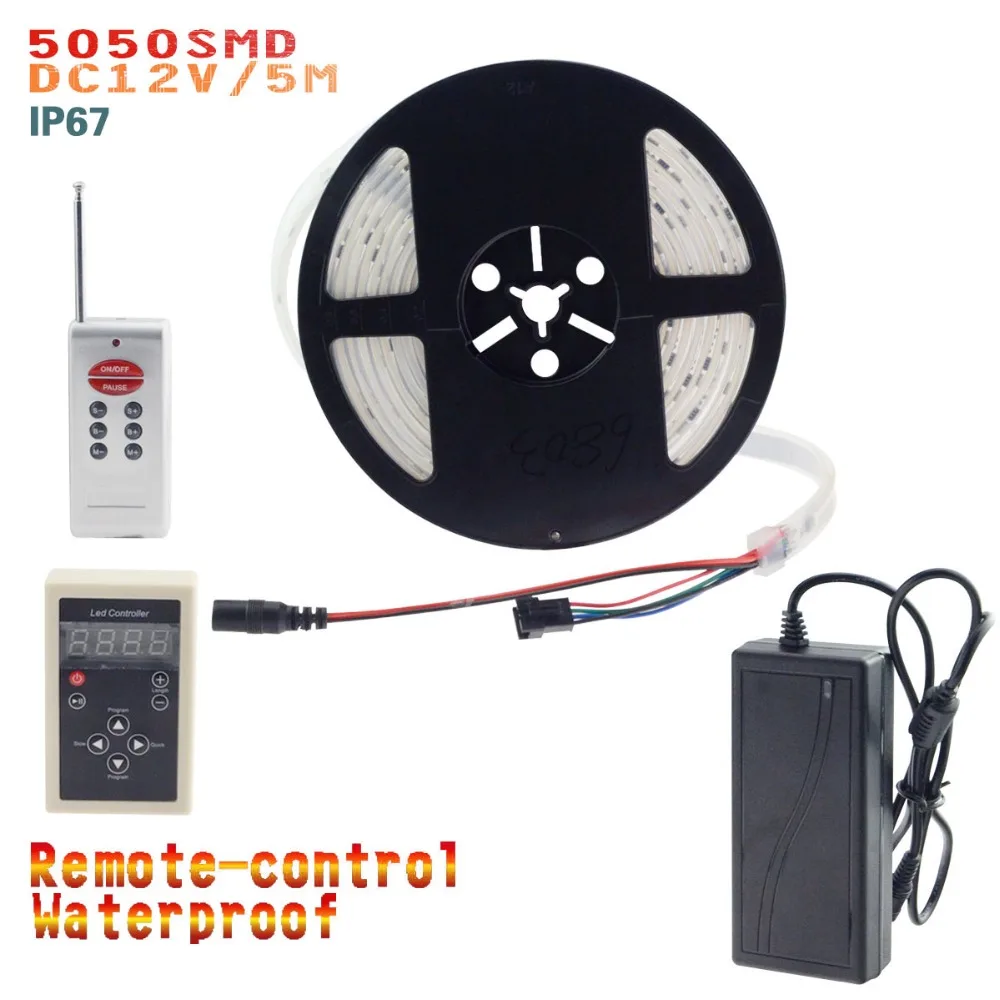 5 м 133 Волшебная Мечта Цвет 6803 IC Светодиодная лента DC 12V 150 светодиодов 5050 RGB +