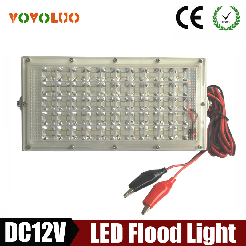 Светодиодный прожектор DC12V водонепроницаемый IP65 40 Вт DC12V 3 м крокодиловый зажим Светодиодный точечный светильник Refletor открытый светильник ing настенный светильник прожектор светильник