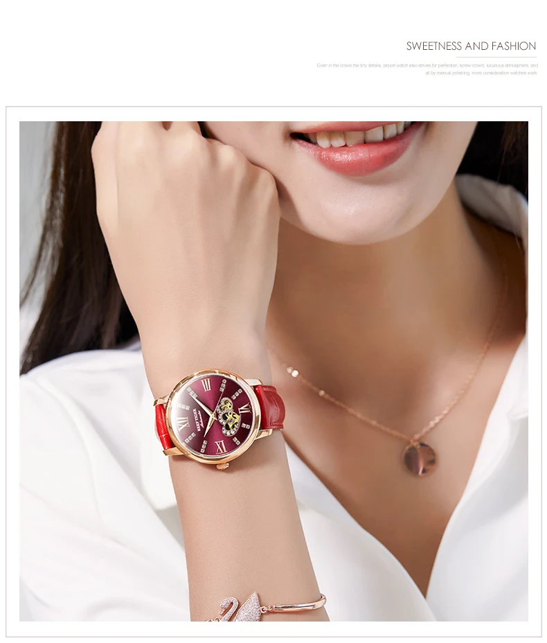 Reef Tiger/RT лучший бренд роскошные женские часы Reloj Mujer женские модные автоматические механические часы Relogio Feminino+ коробка RGA1580
