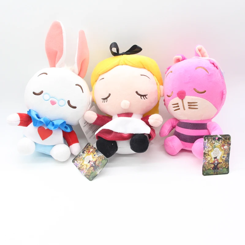 Alice Rabbit & Cheshire Cat Princess 20 см Kawaii стильные Куклы мягкие игрушки|Персонажи