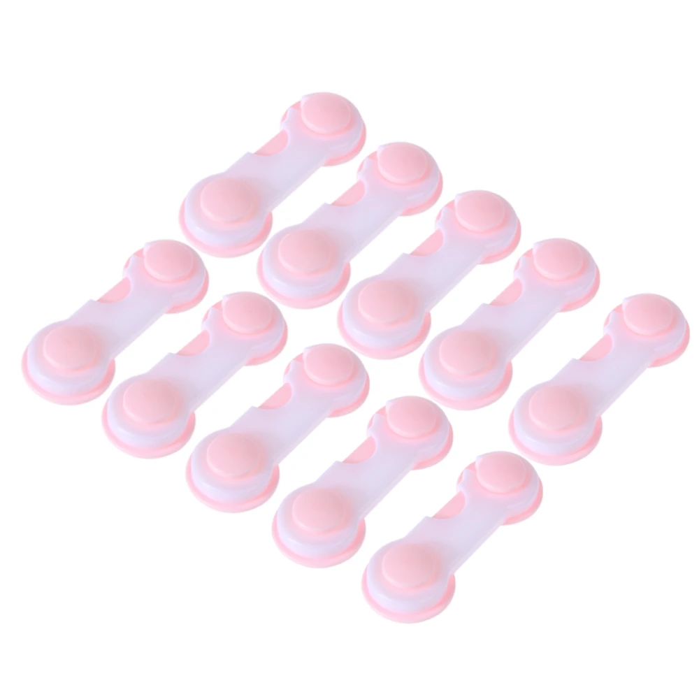 10pcs/lot Baby Safety Kitchen Cabinet Locks PVC Candy Drawer Refrigerator lock Kids Protection Products Child O |