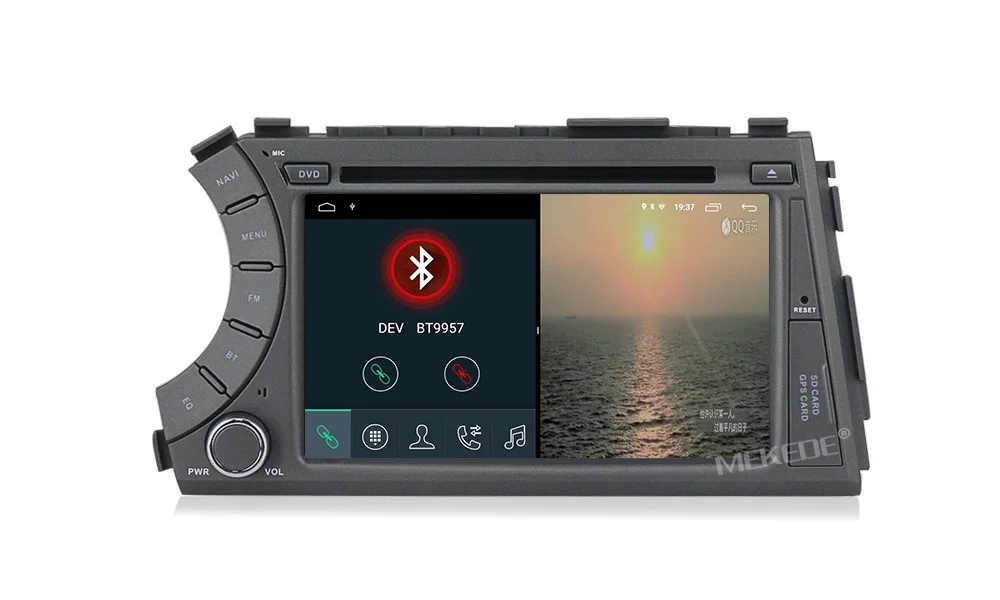 MEKEDE 2+ 32G Автомобильный мультимедийный плеер Android 9,1 Автомобильный GPS Радио Стерео dvd-плеер для ссангйонг Актион, ссангйонг кайрон с радио Wifi BT