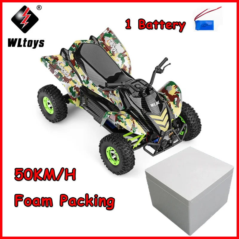 12428-A Foam 1battey WLtoys супер мощный Радиоуправляемый автомобиль 124228-b 1:12 2,4G 4WD 50 км/ч Электрический пульт дистанционного управления скалолазание внедорожный автомобиль высокоскоростной Радиоуправляемый автомобиль игрушка - Цвет: 12428-A Foam 1battey