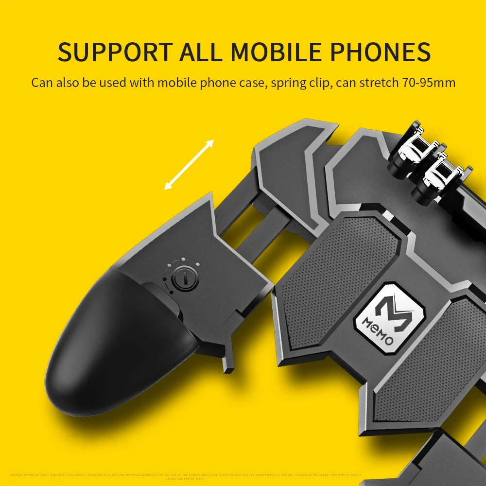 Мобильный контроллер PUBG, кнопка поворота, геймпад для PUBG IOS Android, шесть 6 пальцев, операционный геймпад, периферийный контроллер PUBG