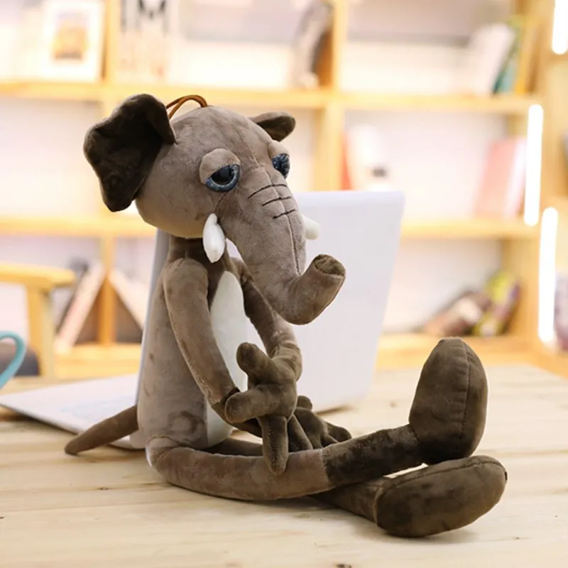 Elephant 40 см/60 см/80 см Высококачественный Слон& плюшевая обезьянка игрушка мягкий мультяшный кролик& лиса Мягкая кукла Бытовая подвеска детские подарки - Цвет: Elephant
