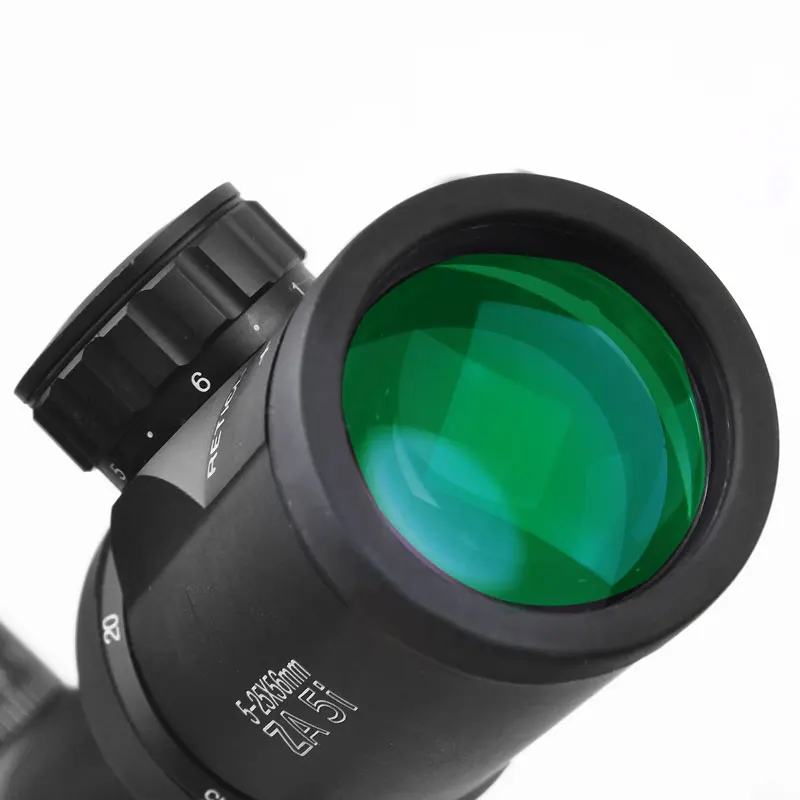 Охотничий прицел MINOX ZA 5i HD 5-25x56 SFIR с гравировкой из красного стекла боковым