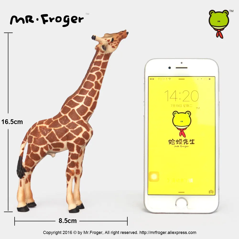 Mr.Froger модель жирафа игрушки игрушечные дикие животные набор зоопарк