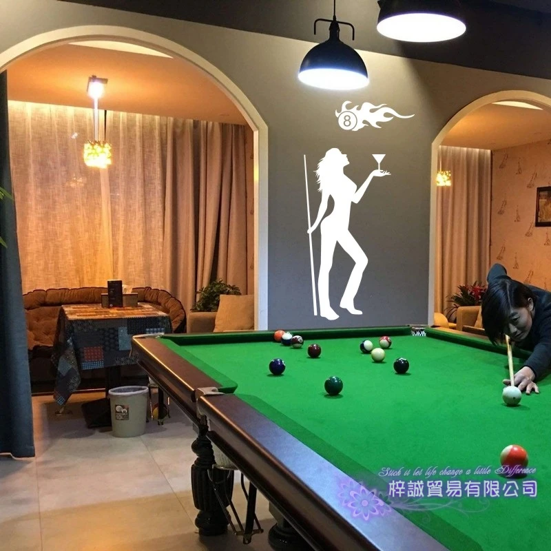 Бильярд Наклейка Снукер Наклейки На Стены Виниловые Декор Украшения Комнаты