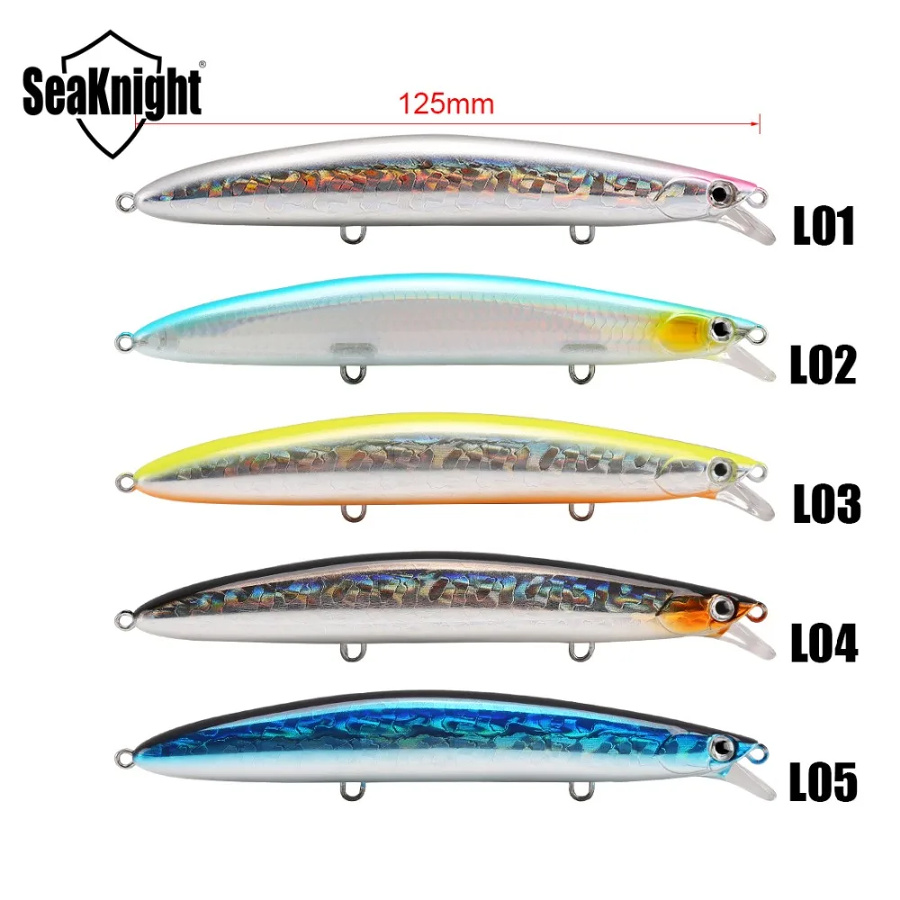 SeaKnight SK008 Minnow рыболовные приманки 5 видов цветов 20 г 125 мм 3 шт. Антикоррозийные